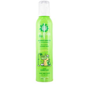 O’LYSÉE Kids –Mousse Lavante Hydratante Visage • Corps • Cheveux – Parfum Pêche-Abricot, Pomme Poire, Fraise Framboise – 250 ml – Fabriqué en France, Formule enrichie & sensorielle (Pomme verte)