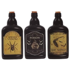 FIESTAS GUIRCA 1 x Bouteille de poison en verre de 19 cm, Modèle aléatoire