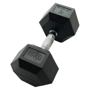 Haltère hexagonale 15 kg x1