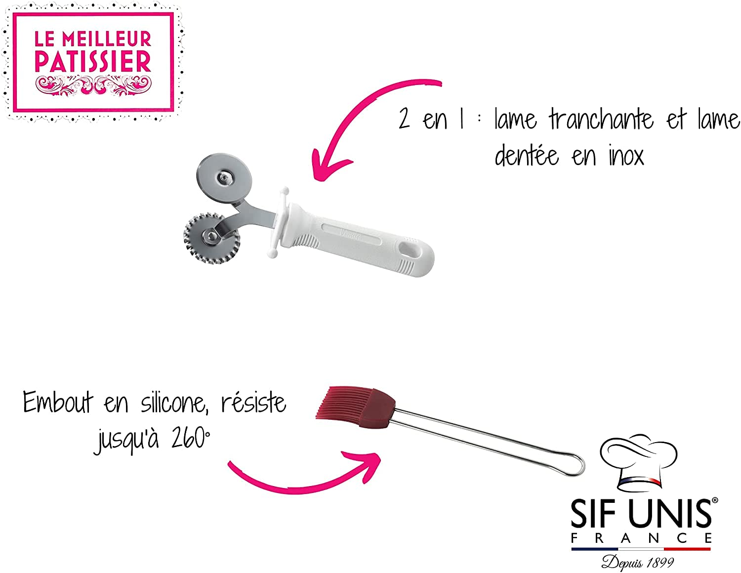 SIF UNIS France — Kit à tarte Ø 28 cm 3 pièces – Image 3
