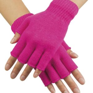 Boland Mitaines unicolores Rose Vif Fluo