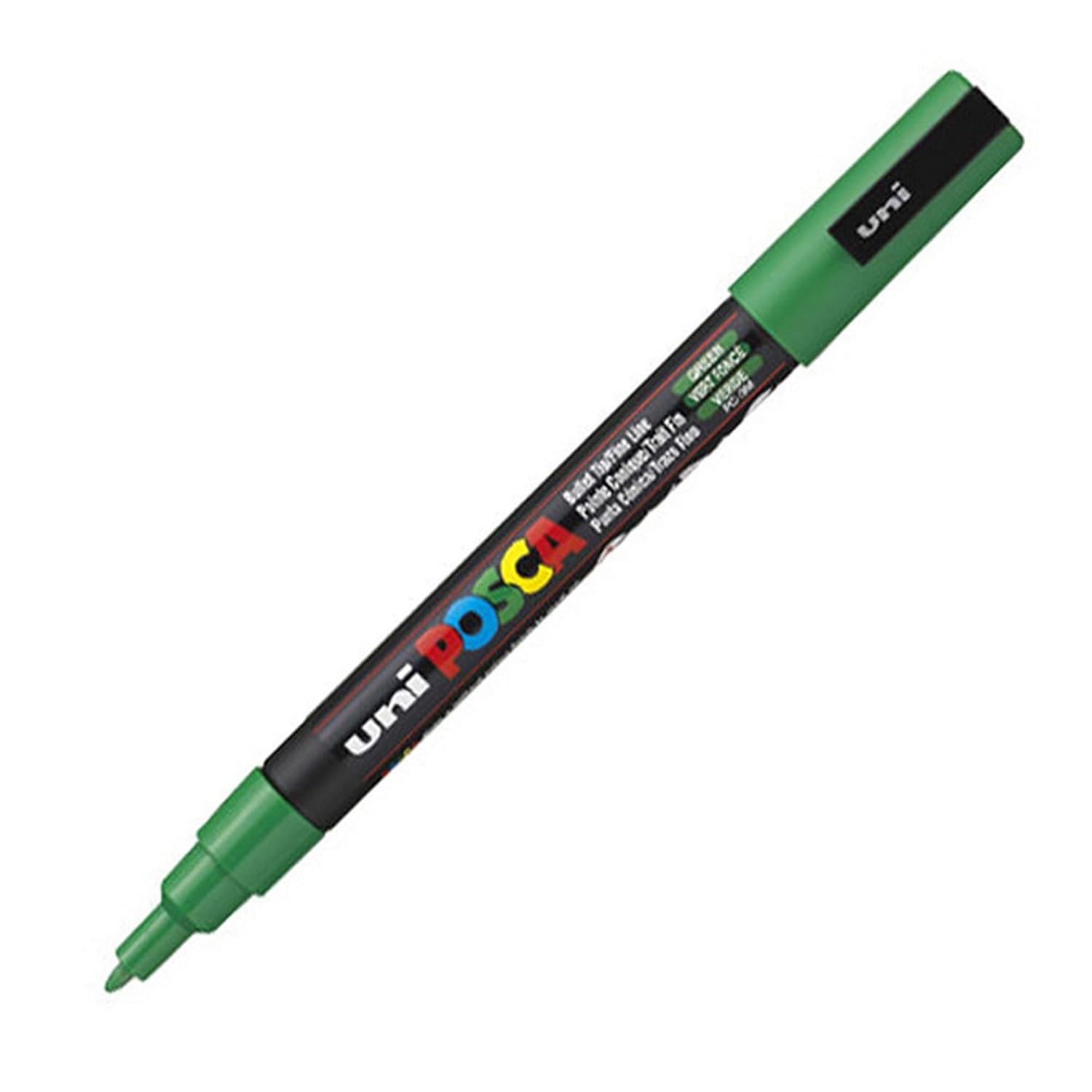 UNI-BALL POSCA PC3M — Marqueur pointe fine jaune – Image 2