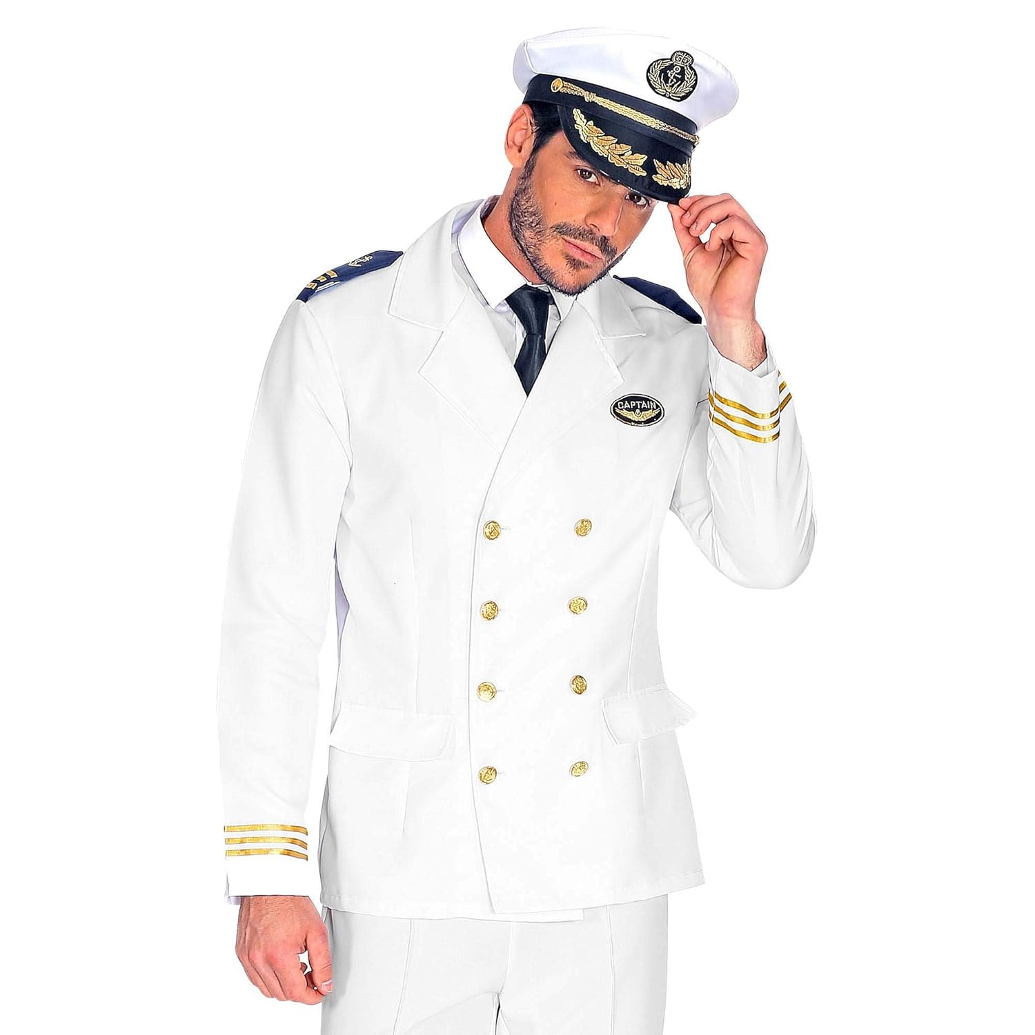 W WIDMANN MILANO Party Fashion - Costume veste de capitaine, veste, matelot, uniforme, capitaine, déguisements de carnaval