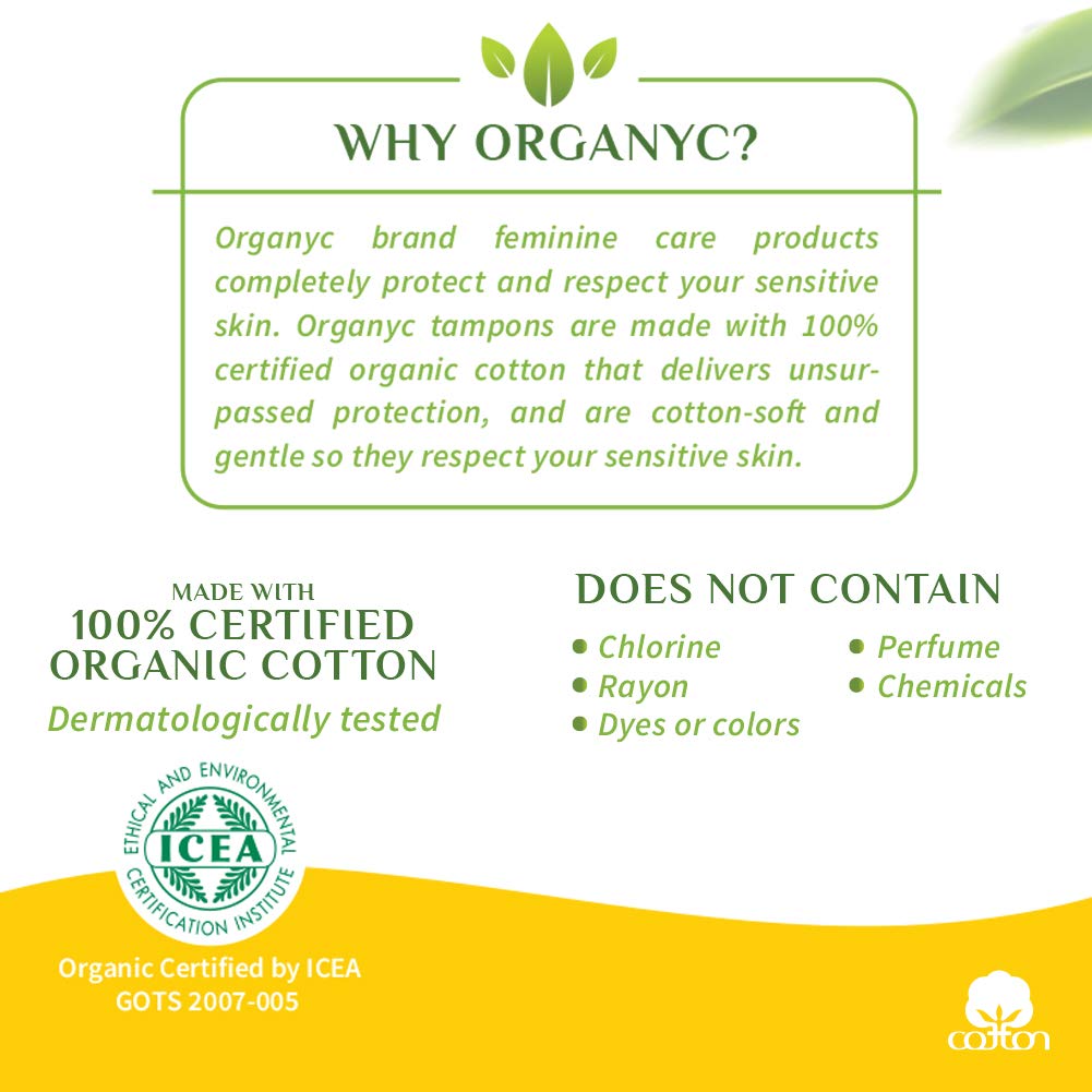 ORGANYC — Tampons regular avec applicateur, 16 unités – Image 3