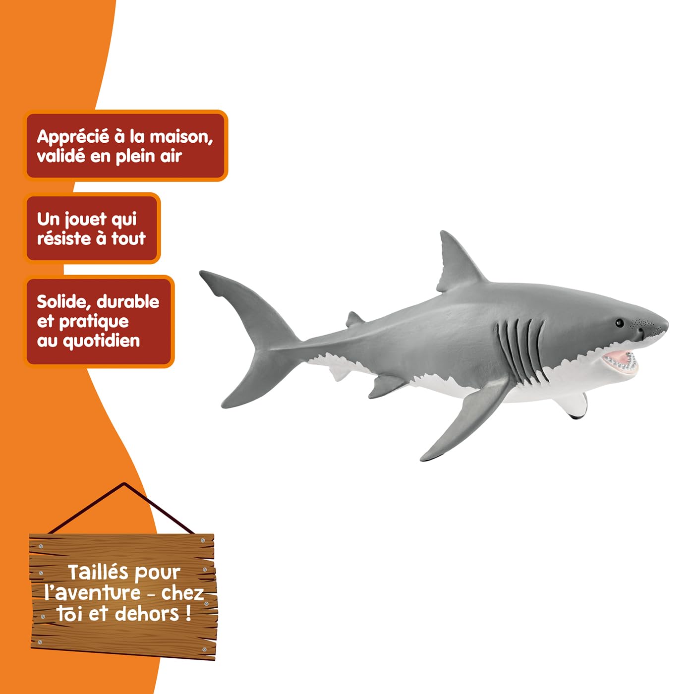 SCHLEICH Wild Life — Figurine Requin Blanc – Image 3