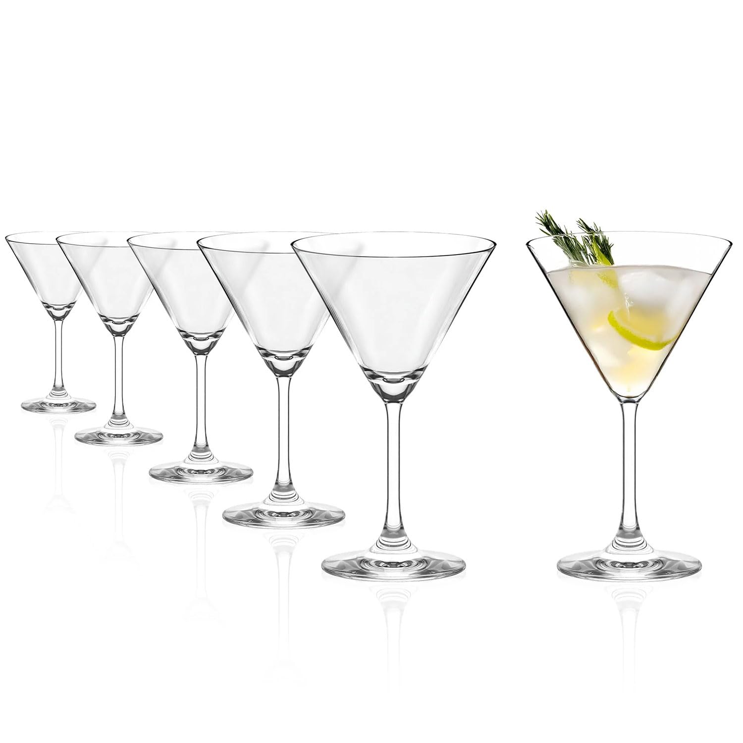 Stölzle Lausitz Lot de 6 bols à cocktail professionnels - 250 ml - Verres à cocktail - Passe au lave-vaisselle et incassables - Verre cristal de qualité supérieure - Verres à martini