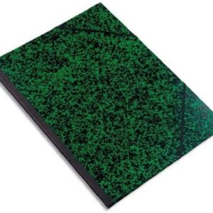 Exacompta - Réf. 542000E - 1 carton à dessin Annonay - avec élastiques - dos toilé - garde blanche - dimensions 32 x 45 cm - format à classer A3 (297 x 420 mm) - couleur vert