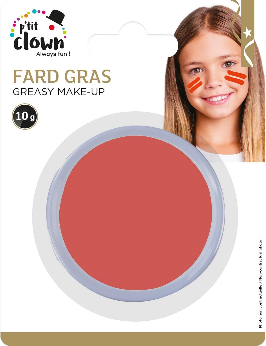 P'TIT CLOWN — Fard Gras Orange 10 g – Image 4