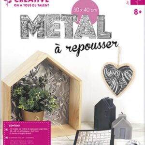 GRAINE CREATIVE Pack 10 Feuilles Metal A Repousser (Aluminium) A