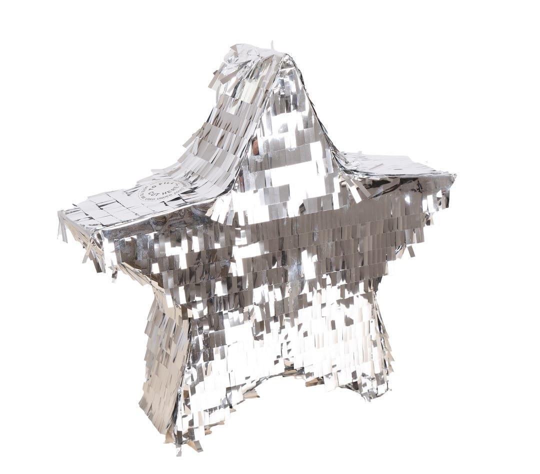 P'TIT CLOWN — Piñata Étoile Argent 36 x 36 x 9 cm – Image 2