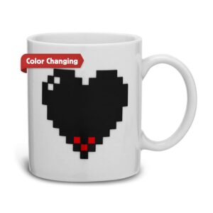 Kikkerland KKCU44 Mug Thermographique Coeur Pixel