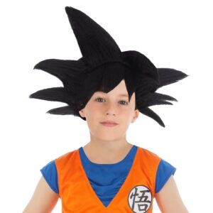 Chaks - Perruque Goku Saiyajin, Dragon Ball, accessoire de costume, accessoire de tenue pour carnaval, Halloween et fans d'anime