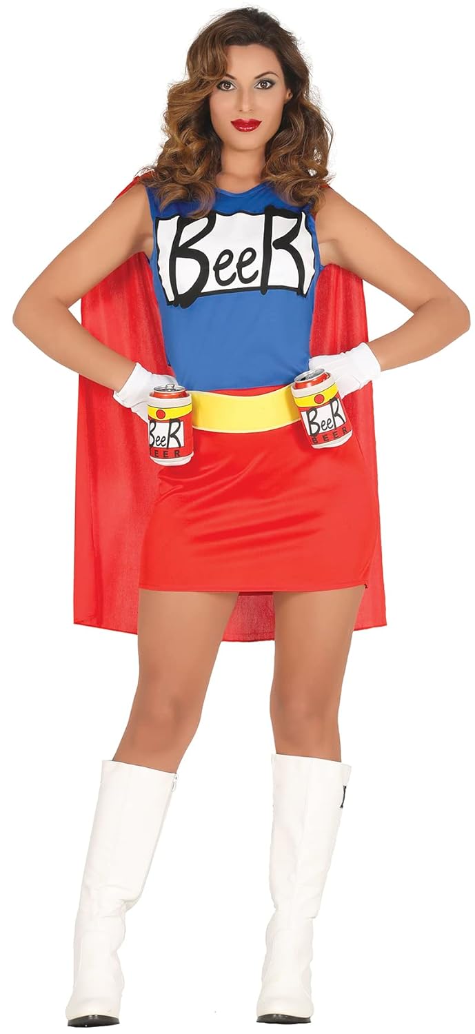 FIESTAS GUIRCA Déguisement Femme Bière Beerwomen Costume Adulte Femme Taille 36-38