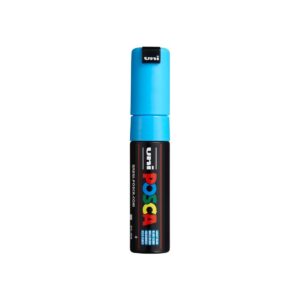 POSCA — Marqueur à bout ciselé large bleu clair