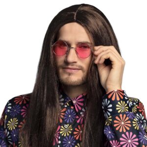 Alternative view of BOLAND — Lunettes rondes hippie pour adulte