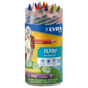 LYRA Ferby - Pot 18 crayons de couleur
