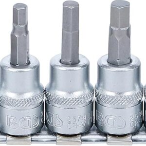 BGS 5107 | Jeu de douilles à embouts | 10 mm (3/8") | six pans intérieurs 3-10 mm | 7 pièces