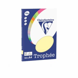 Clairefontaine Papier Photocopieuse Trophee A4 80G/M² 100 Feuilles Jaune