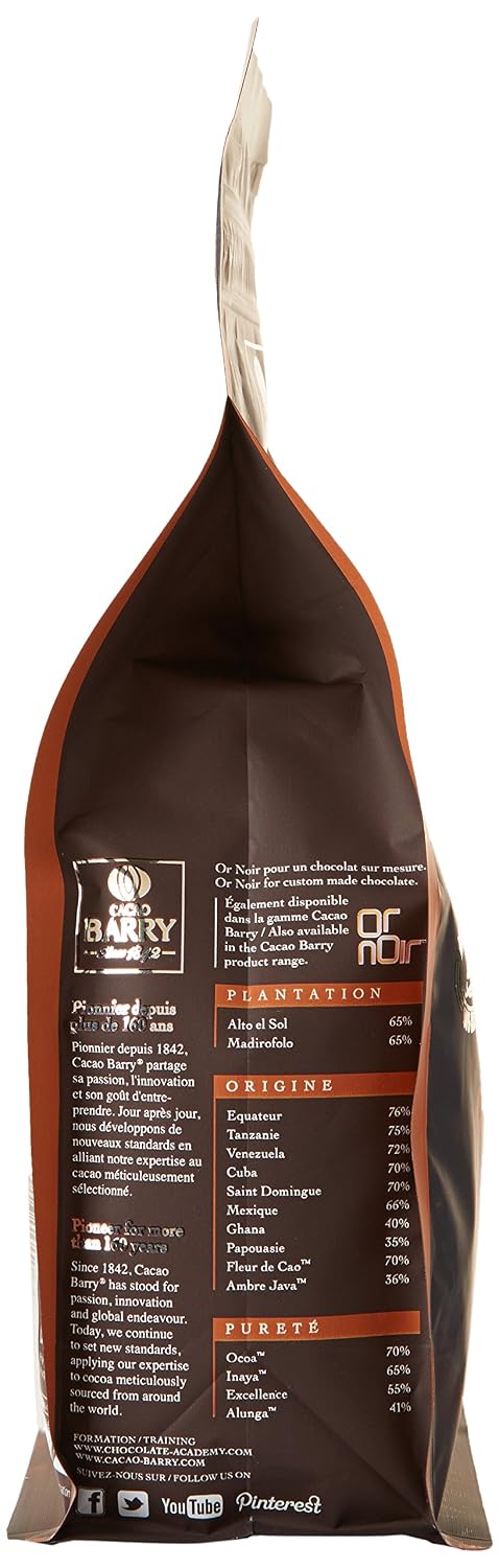 CACAO BARRY 7500 — Pépites de Chocolat Noir 1 kg – Image 4