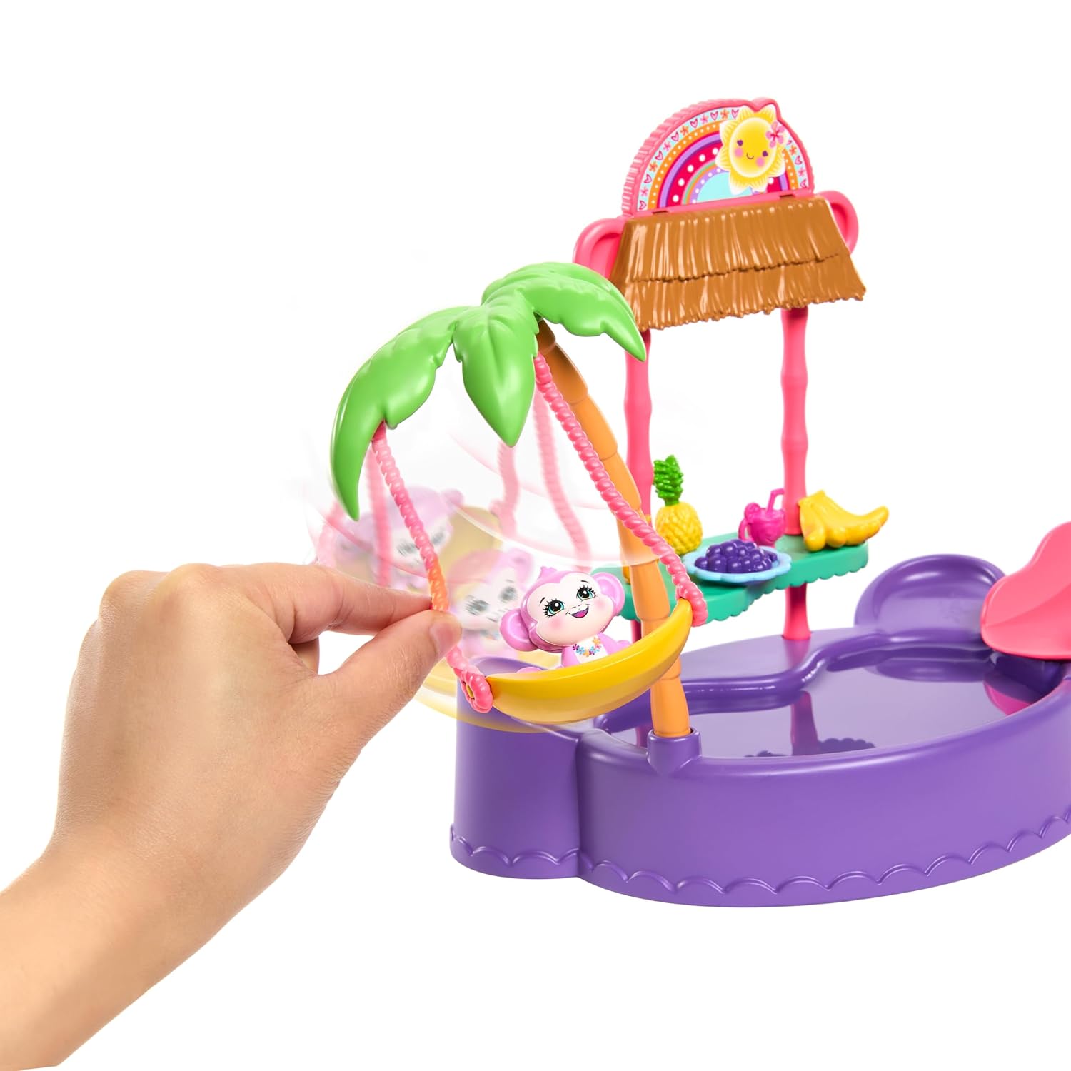 ENCHANTIMALS — Coffret Piscine Singe avec Poupée 15,3 cm – Image 3