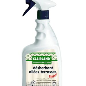 CLAIRLAND Désherbant Allées, Terrasses - Actif présent dans la Nature - Prêt à l'emploi 900 ML