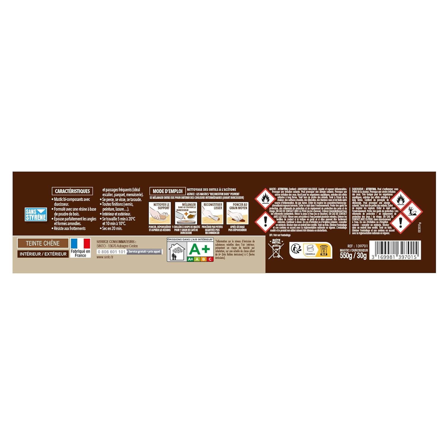 SINTO — Pâte à bois Chêne 500g – Image 6