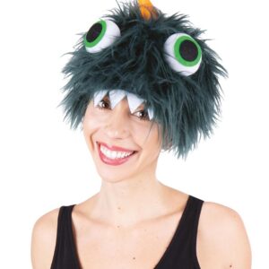P'TIT CLOWN - Chapeau Monstre Velu - Accessoire de Déguisement - Adulte - Parfait pour Carnaval, Fêtes Costumées et Évènements à Thème