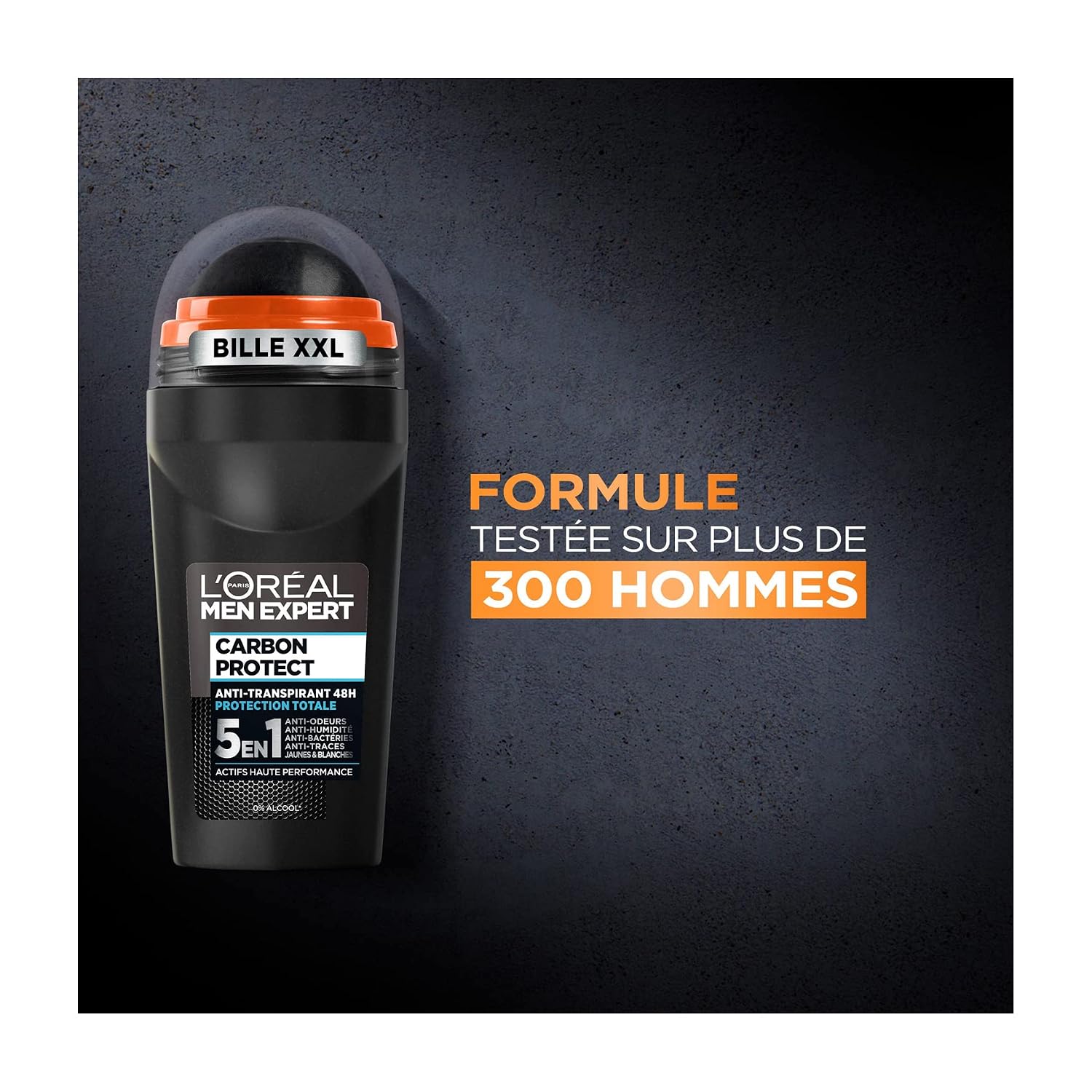 L'Oréal Paris Men Expert - Carbon Protect Ice Fresh - Déodorant Bille Spray Homme Anti-Traces - 50 ml - Lot de 6 – Image 6