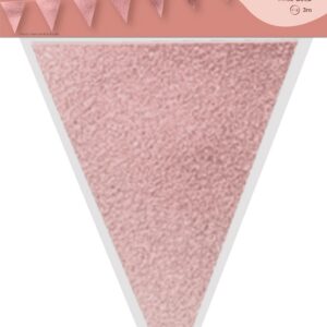 Alternative view of CAM ET Leon — Guirlande fanions paillettés rose gold 3 m