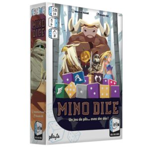 IELLO Dés Mino Dice – Jeu de Plis avec Dés, Paris & Prédictions, Stratégie et Chaos Contrôlé – 3 à 6 Joueurs