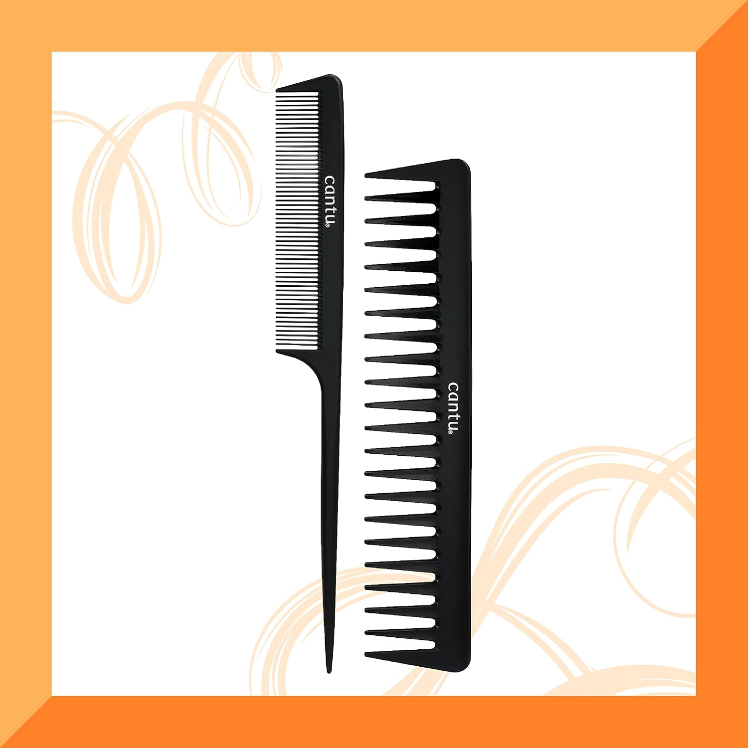 CANTU — Set de 2 peignes en fibre de carbone antistatique – Image 5