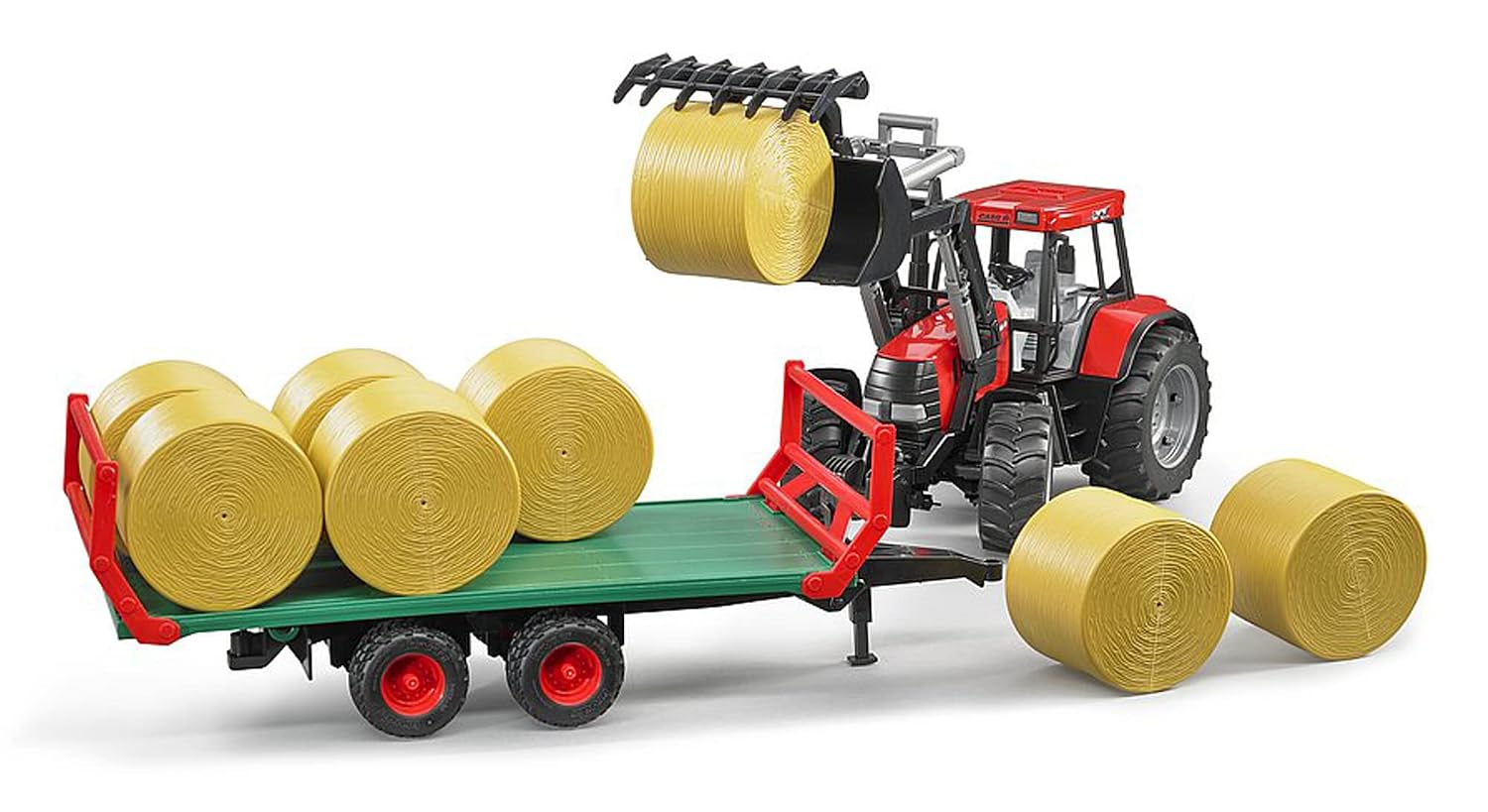 BRUDER 02220 — Remorque de transport de balles avec 8 balles – Image 2