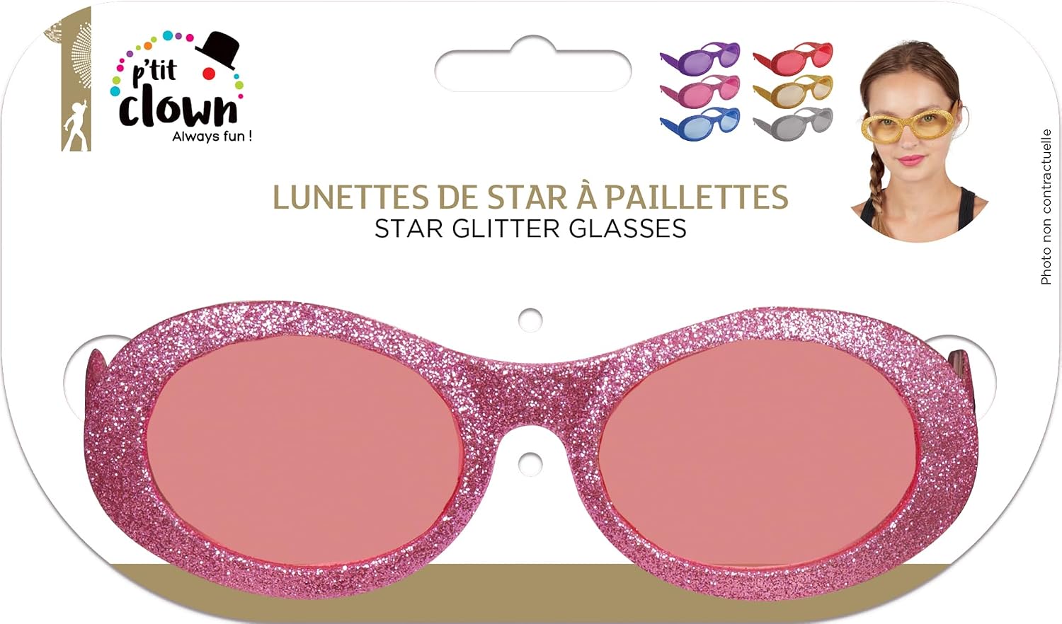P'TIT CLOWN — Lunettes fantaisie à paillettes – Image 5