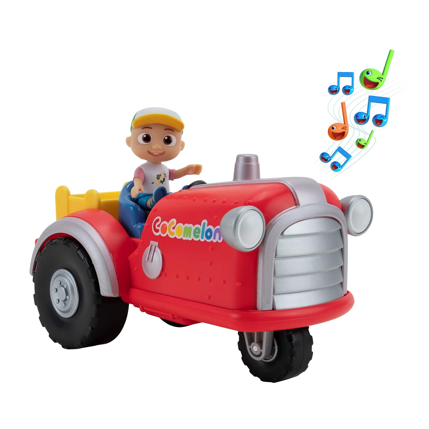 BANDAI CoComelon — Tracteur musical rouge avec figurine JJ – Image 2