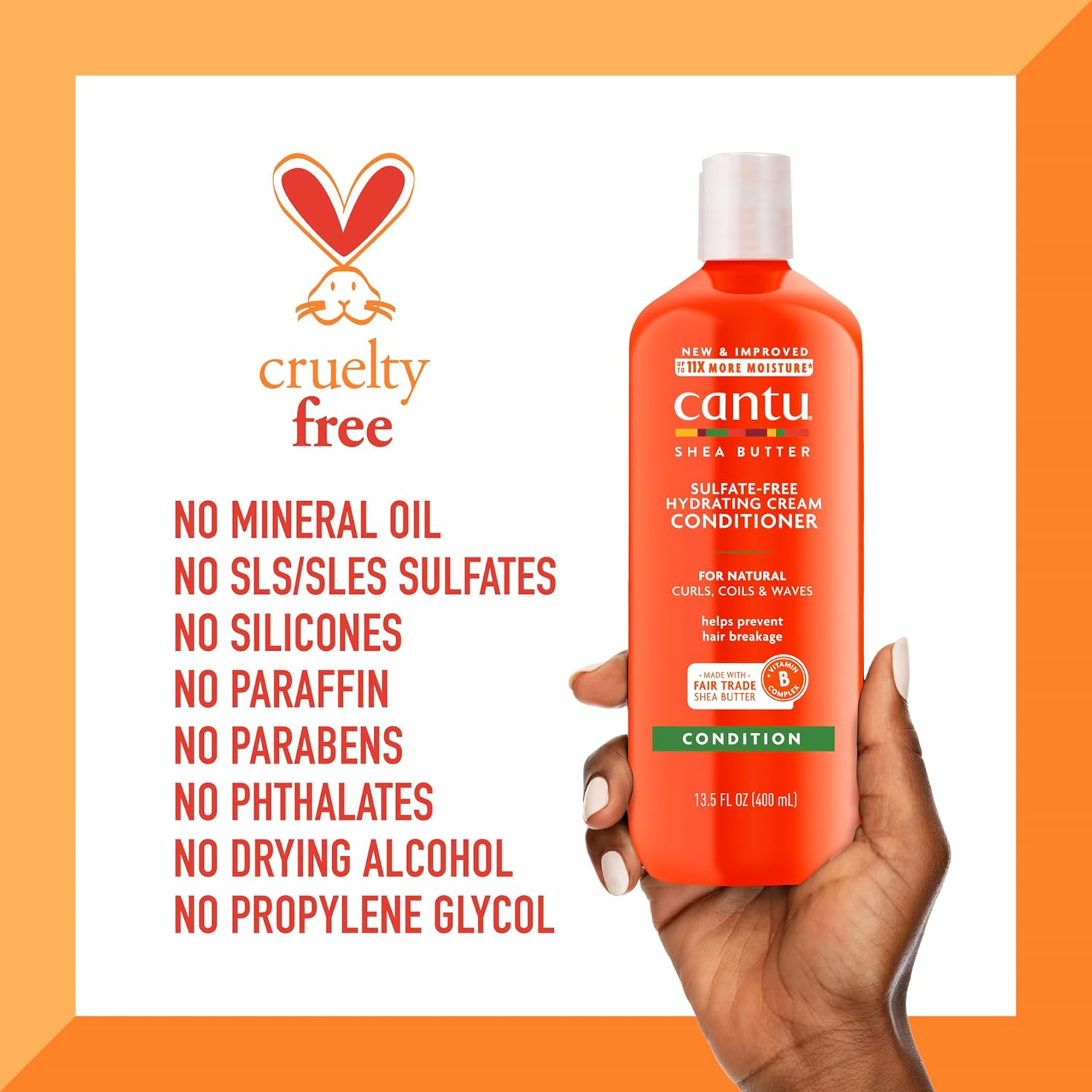 CANTU — Revitalisant hydratant au beurre de karité 400 ml – Image 6