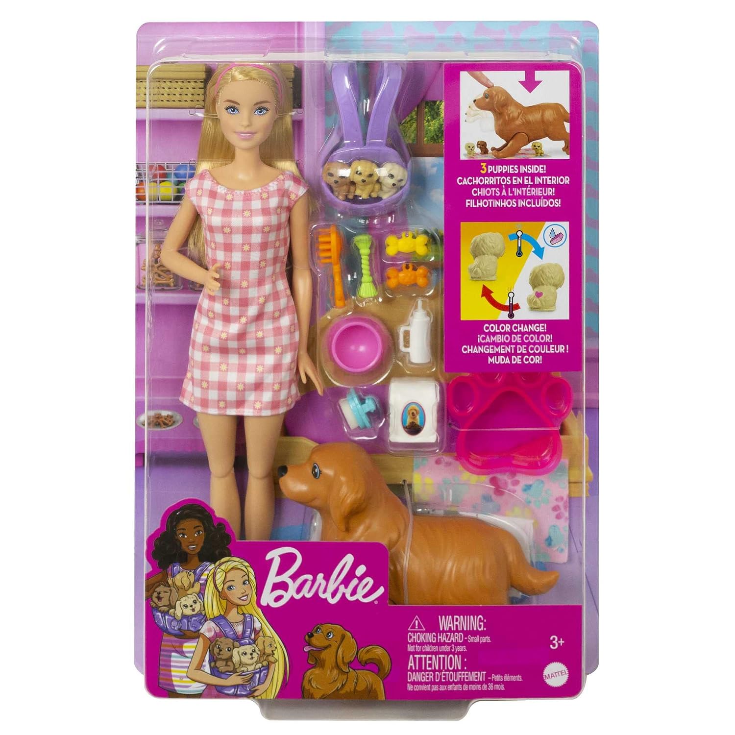 BARBIE — Coffret Naissance des Chiots avec Poupée et Accessoires – Image 6