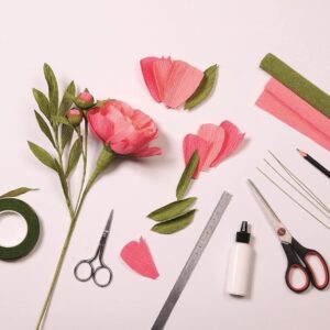 Alternative view of CLAIREFONTAINE — Assortiment de papiers crépon pastels x10
