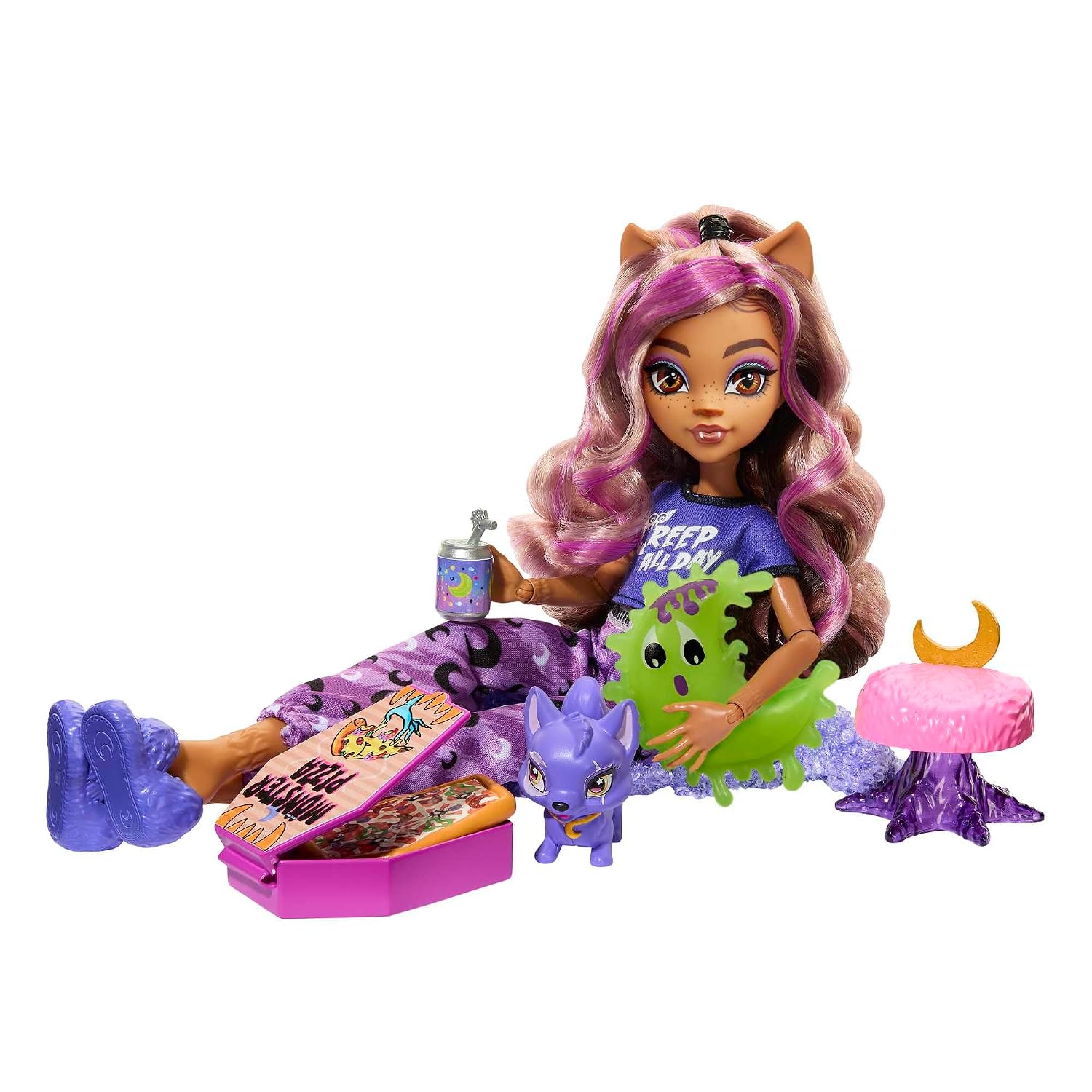 MONSTER HIGH — Coffret Soirée Pyjama Clawdeen Wolf – Image 4