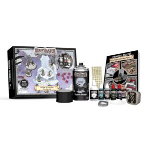 The Army Painter GameMaster Kit de Terrain Snow & Tundra - 5 Peintures, 1 Apprêt en Spray, 4 Matériaux de Base - Compatible avec Mousse XPS, Warhammer 40K, DnD Campaign Diorama