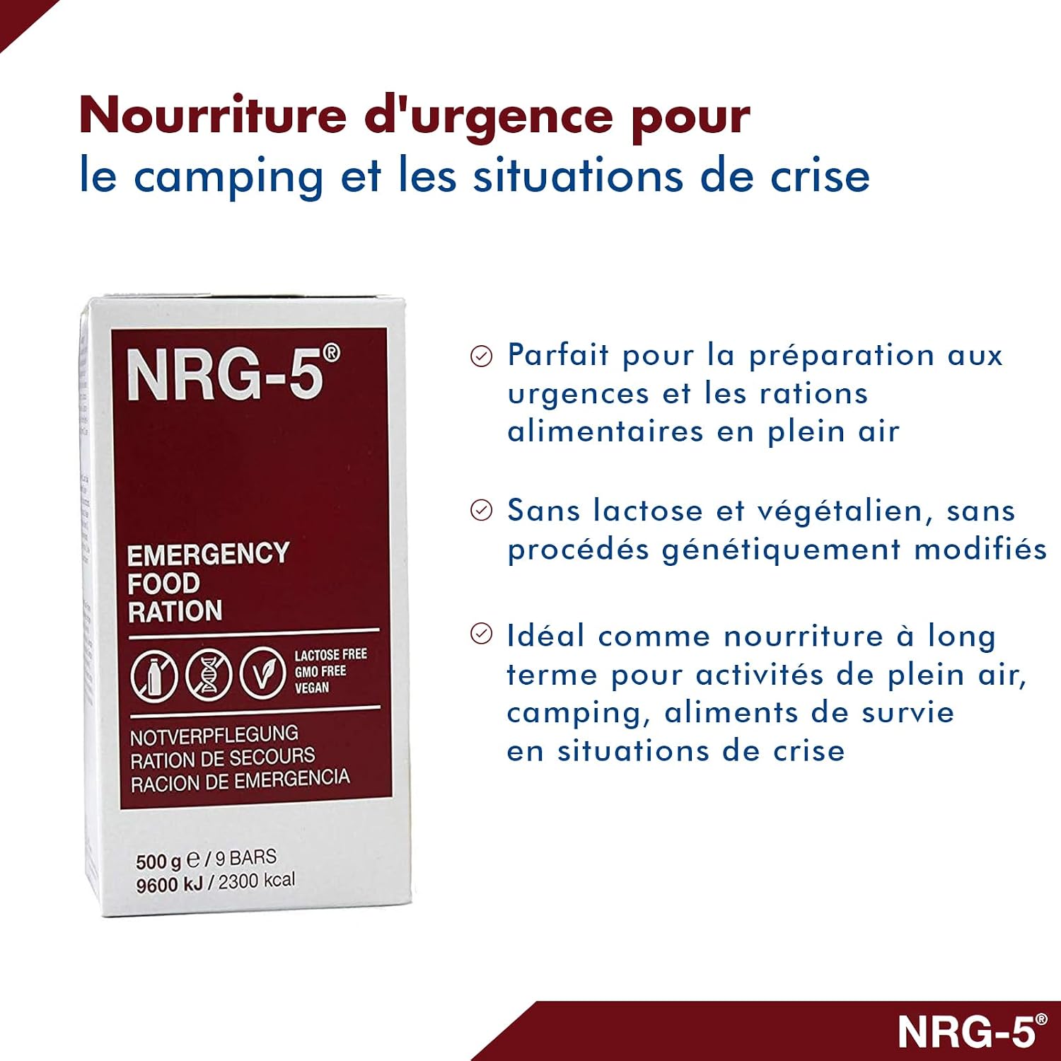 NRG-5 Lot de 2 boîtes de 48 paquets de 500 g de Notration – Image 2