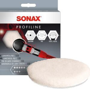 SONAX Pad en laine 133 (1 pièce) pad de polissage premium pour vernis avec polisseuse rotative | Réf: 04931410