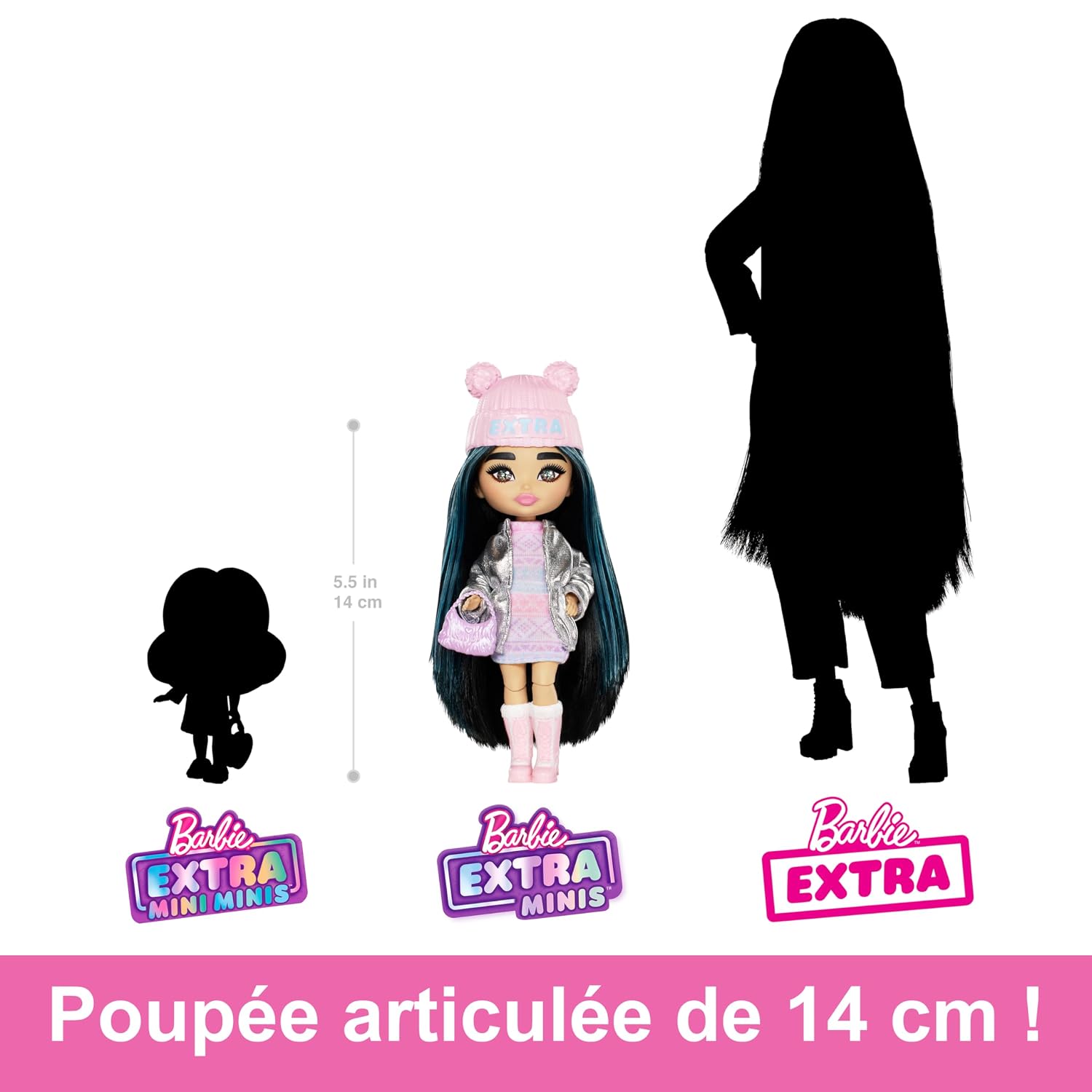 BARBIE Mini Extra Cool — Petite Poupée articulée 14 cm – Image 6