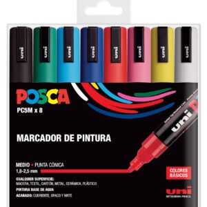 ROTULADOR Uniposca PC-5M Set 8 unidades
