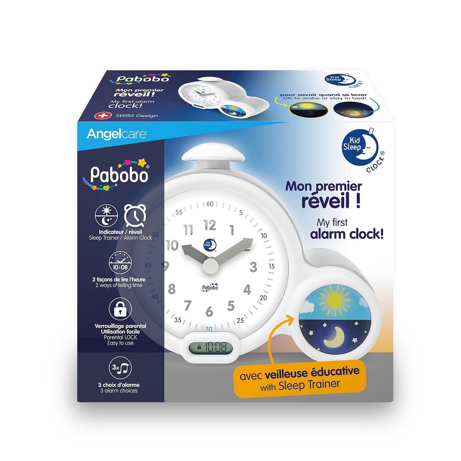 CLAESSENS' KID Kid Sleep Clock — Mon premier réveil rose – Image 6