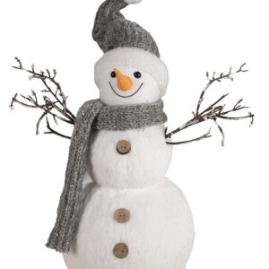 P'tit Clown - Accessoire de Décoration Noël - Bonhomme de Neige, Renne, Sapin - Ambiance Enneigée - Parfaite pour Décor Maison Chrsitmas, Xmas (Bonhomme de Neige, 42 cm)