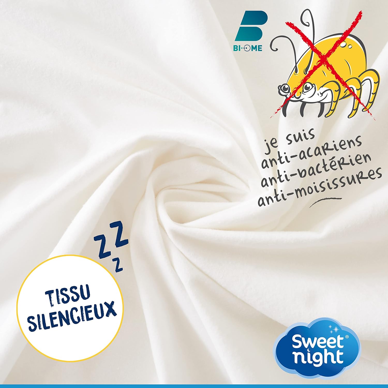 SWEET NIGHT — Protège-matelas imperméable 90x200 cm – Image 2