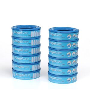 Angelcare Lot de 12 cassettes de recharge pour poubelle à couches