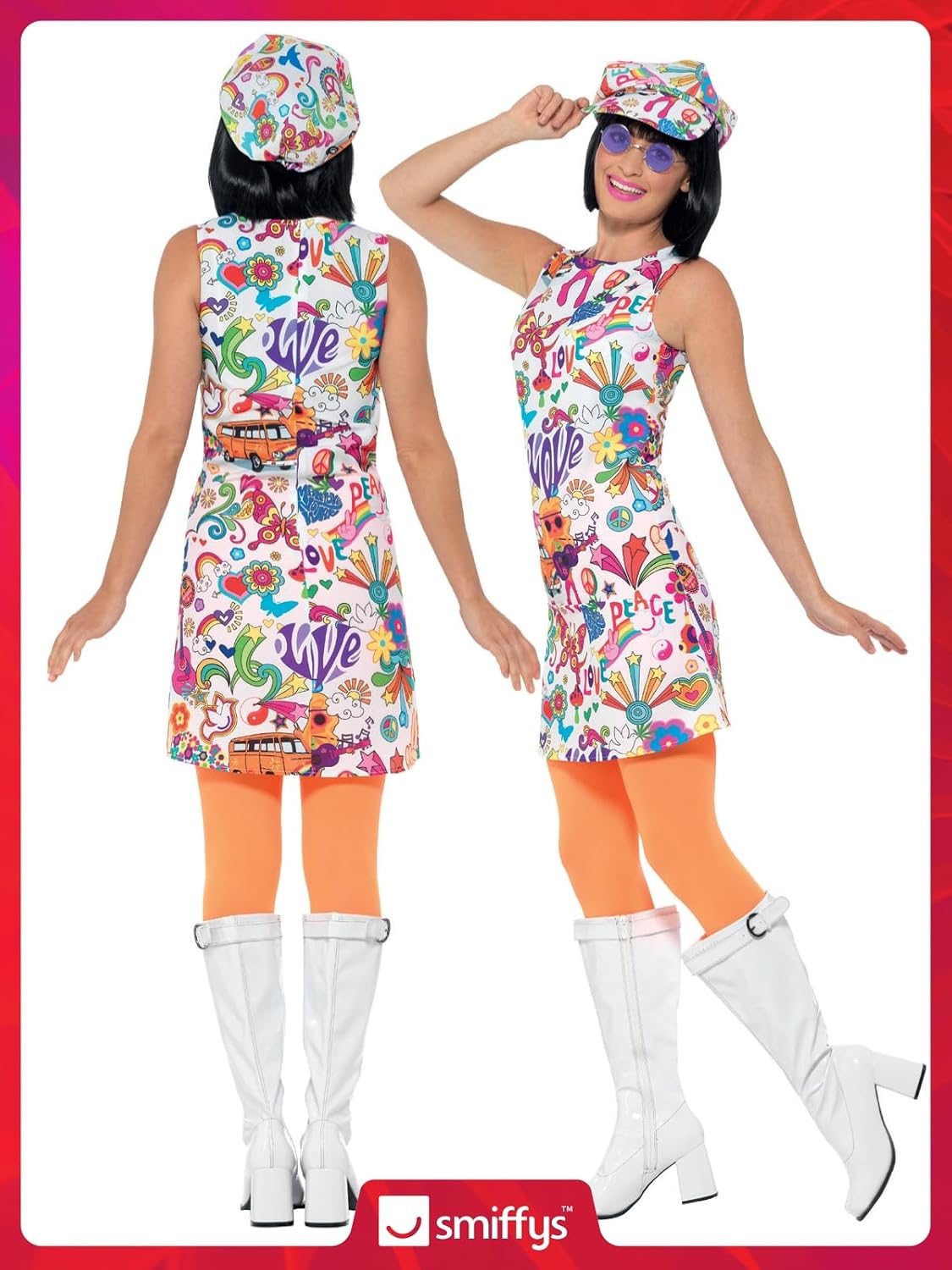 SMIFFYS — Costume femme années 60 avec robe et chapeau – Image 5