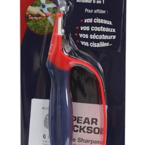 Spear & Jackson – Affûteur 6 en 1 Multifonction | pour sécateurs, cisailles, Couteaux, Outils de Jardinage | Compact et léger | 18 cm