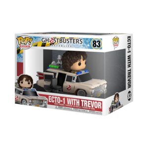 Funko Pop! Ride Super Deluxe: Ghostbusters: Afterlife - Trevor - Ecto 1 with Scissor Seat - Ghostbusters Afterlife - Figurine en Vinyle à Collectionner - Idée de Cadeau - Produits Officiels